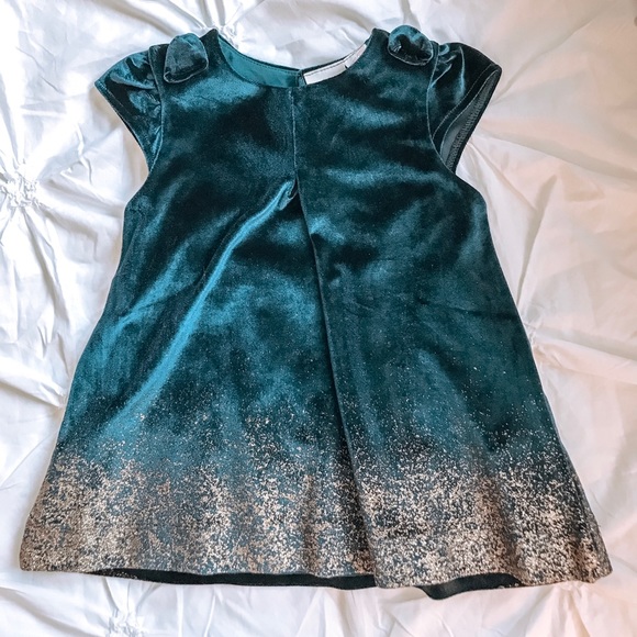 ZARA Baby Girl Velvet Holiday Dress - Picture 2 of 6